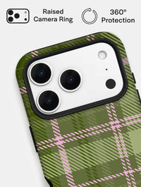 Green and Pink Tartan Ultra Protective iPhone Case Phone Cases Skinnydip London