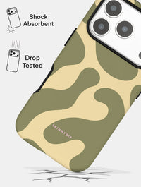 Green and Yellow Pattern Ultra Protective iPhone Case Phone Cases Skinnydip London