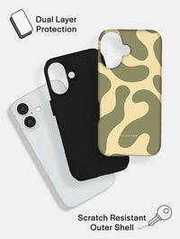 Green and Yellow Pattern Ultra Protective iPhone Case Phone Cases Skinnydip London