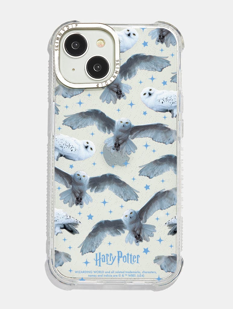 Harry Potter Hedwig Glitter Shock iPhone Case Phone Cases Skinnydip London