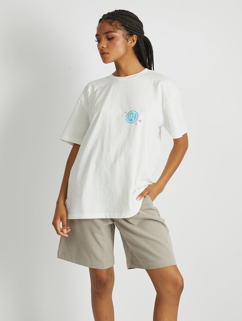 Harry Potter x Skinnydip A Magical Journey T-Shirt In White Tops & T-Shirts Skinnydip London