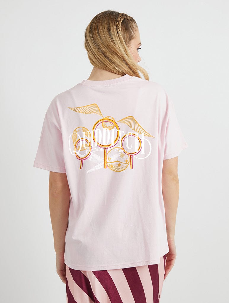 Harry Potter x Skinnydip Quidditch T-Shirt In Pink | Harry Potter Clothing Harry Potter x Skinnydip Quidditch T-Shirt In Pink | Harry Potter Clothing