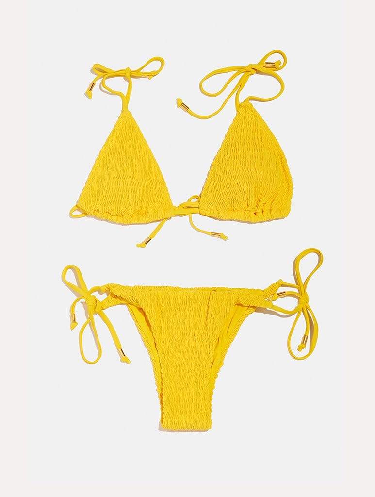 Hawaii Yellow Smock Bikini Bottoms Swimsuits Swim Society