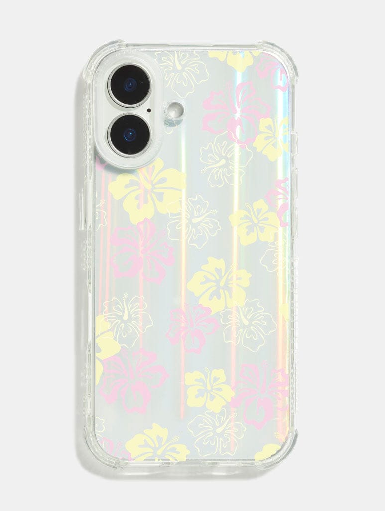 Hawaiian Flowers Shock iPhone Case | Floral Phone Case
