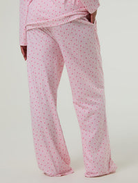 Heart Ditsy Frilly Pyjama Set with Scrunchie Lingerie & Nightwear Skinnydip London