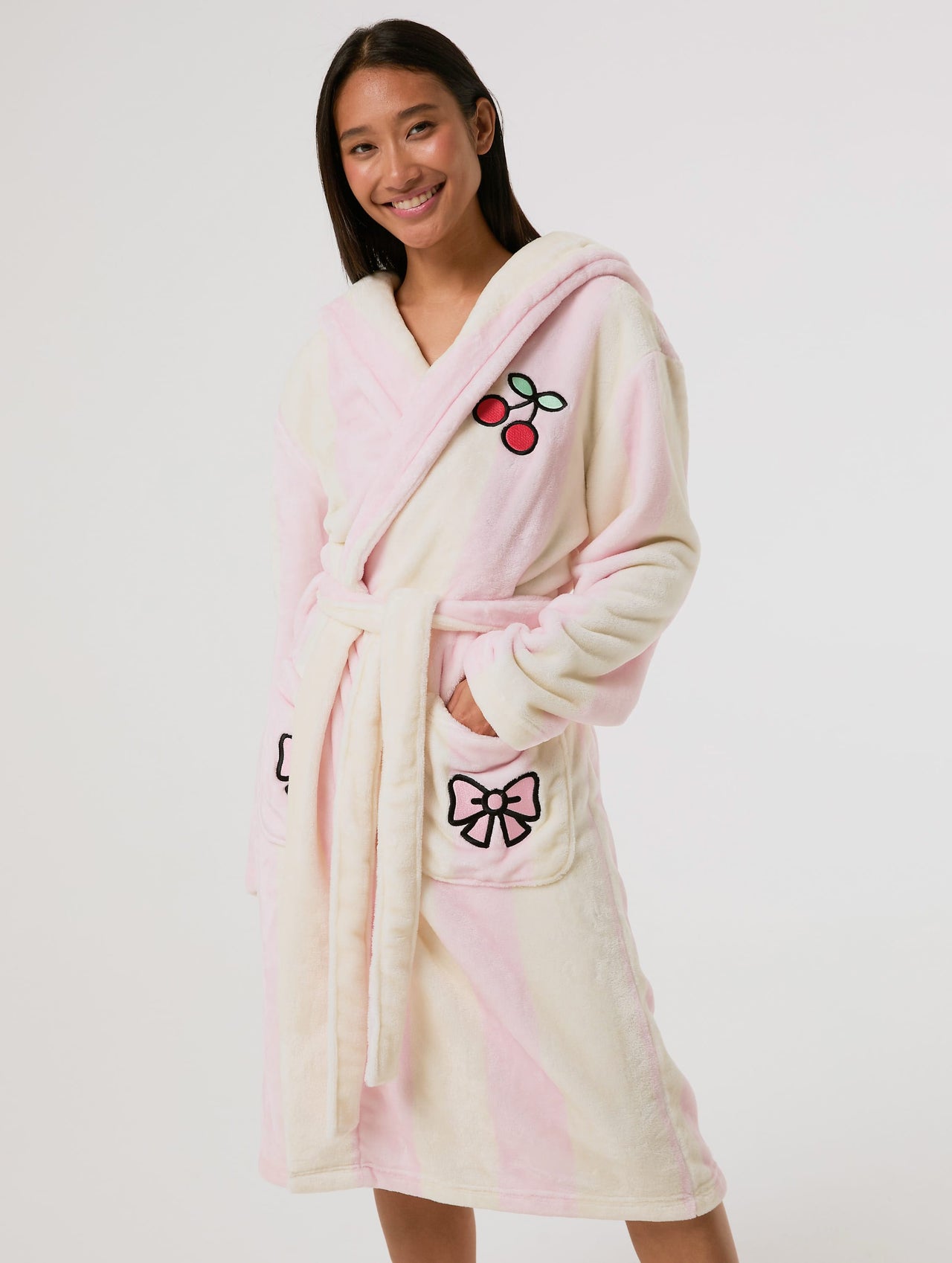 Hello Kitty Stripe x Skinnydip Dressing Gown Lingerie & Nightwear Skinnydip London