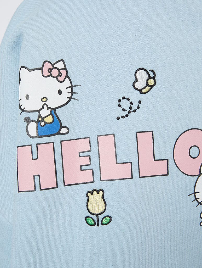 Hello Kitty x Skinnydip Embroidery Sweatshirt Hoodies & Sweatshirts Skinnydip London