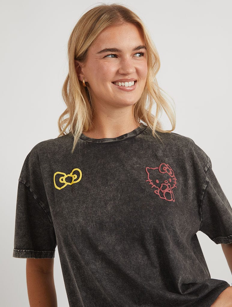 Hello Kitty x Skinnydip Friends Outline T-Shirt Tops & T-Shirts Skinnydip London