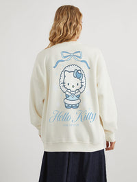 Hello Kitty x Skinnydip Icy Blue Sweatshirt In White Hoodies & Sweatshirts Skinnydip London