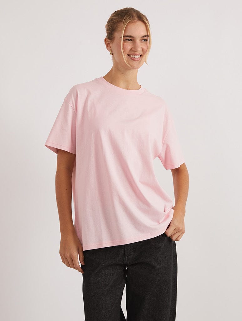 Hello Kitty x Skinnydip Kuromi Naughty Or Nice T-Shirt in Pink Tops & T-Shirts Skinnydip London