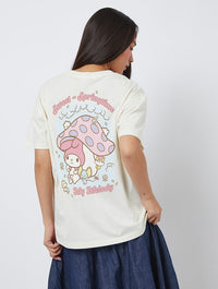 Hello Kitty x Skinnydip My Melody Sweet As Springtime T-Shirt In White Tops & T-Shirts Skinnydip London