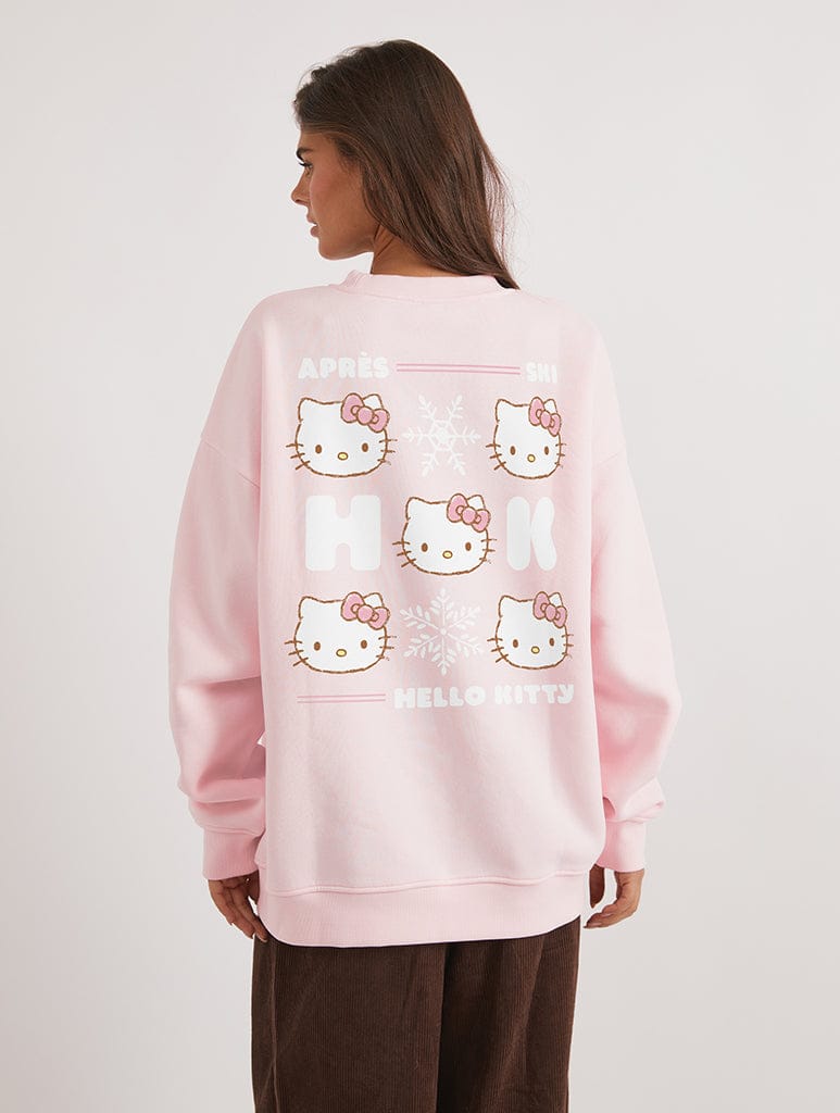 Hello Kitty x Skinnydip Ski Sweatshirt In Pink Hoodies & Sweatshirts Skinnydip London