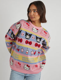 Hello Kitty x Skinnydip Stripe Knitted Jumper Jumpers & Cardigans Skinnydip London