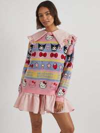 Hello Kitty x Skinnydip Stripe Knitted Jumper Jumpers & Cardigans Skinnydip London