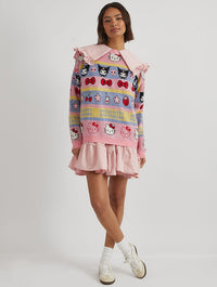 Hello Kitty x Skinnydip Stripe Knitted Jumper Jumpers & Cardigans Skinnydip London