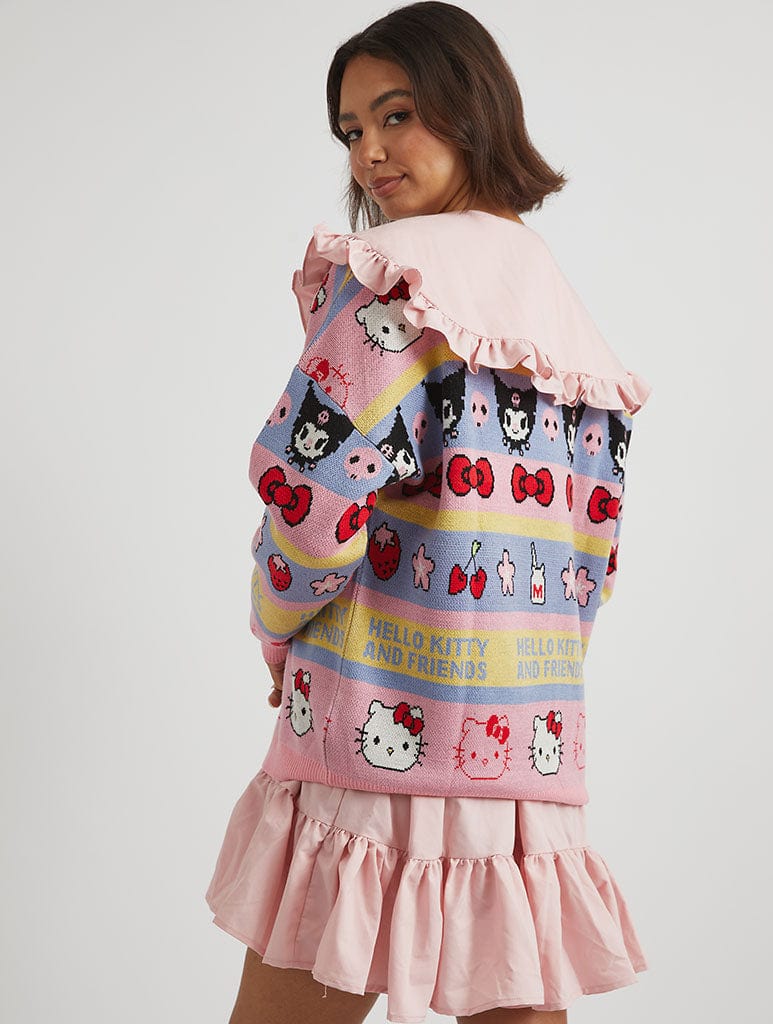 Hello Kitty x Skinnydip Stripe Knitted Jumper Jumpers & Cardigans Skinnydip London