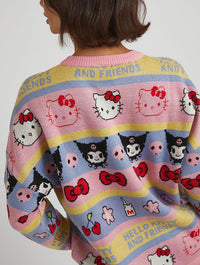 Hello Kitty x Skinnydip Stripe Knitted Jumper Jumpers & Cardigans Skinnydip London