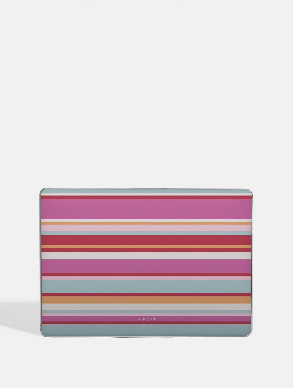 Horizontal Stripes Pink Red Orange Blue MacBook Case Laptop Cases Skinnydip London