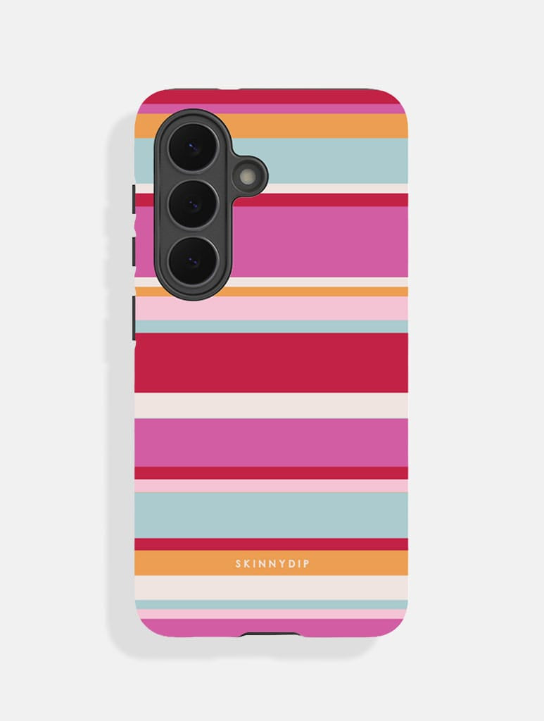 Horizontal Stripes Pink Red Orange Blue Ultra Protective Samsung Case Phone Cases Skinnydip London