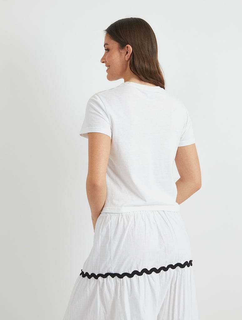 Hotter Than Your Ex Baby T-Shirt in White Tops & T-Shirts Skinnydip London