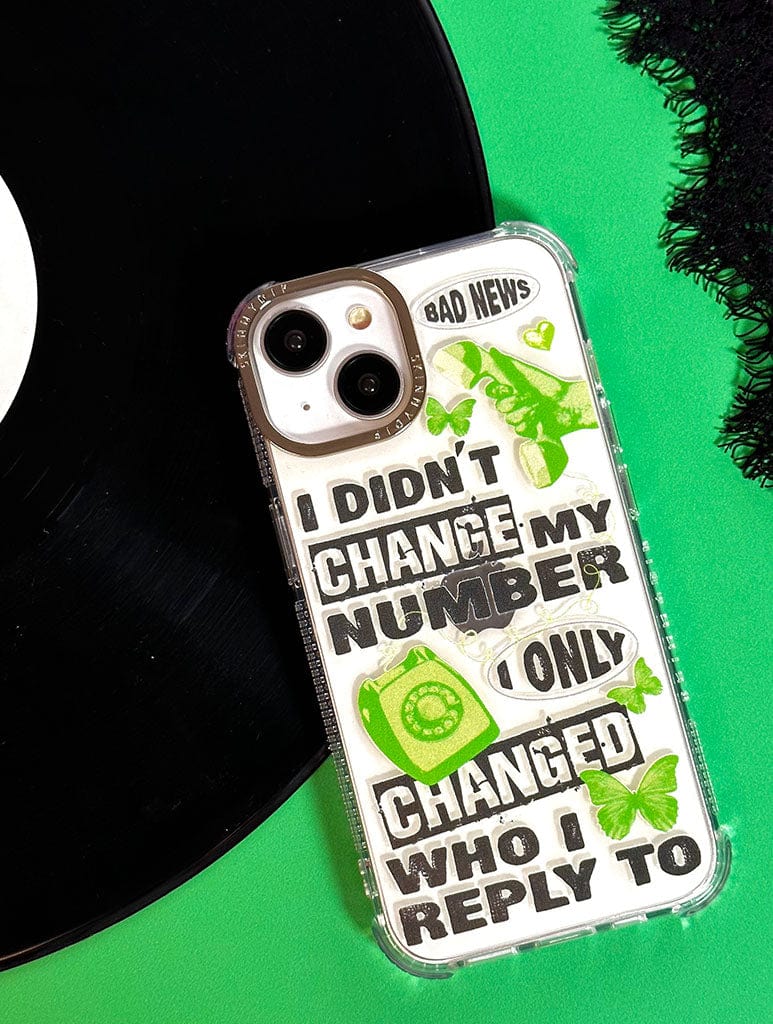 I Didn't Change My Number Shock iPhone Case Phone Cases Skinnydip London