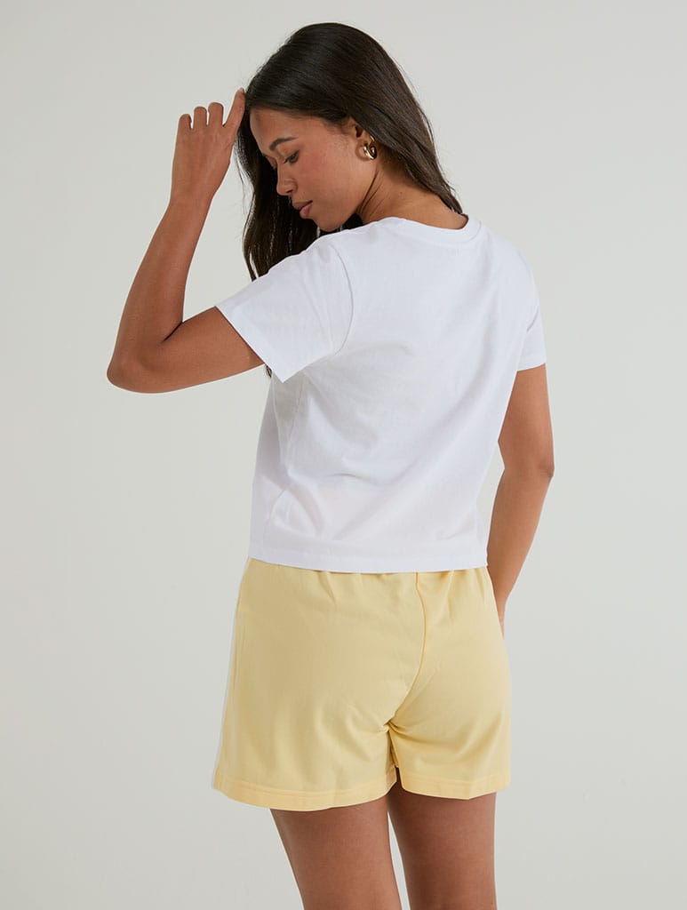 I Heart Hockey Players Baby T-Shirt In White Tops & T-Shirts Skinnydip London
