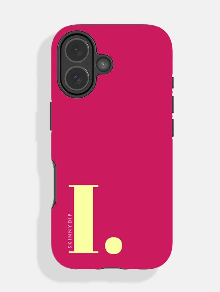 'I' Initial Burgundy Ultra Protective iPhone Case Phone Cases Skinnydip London