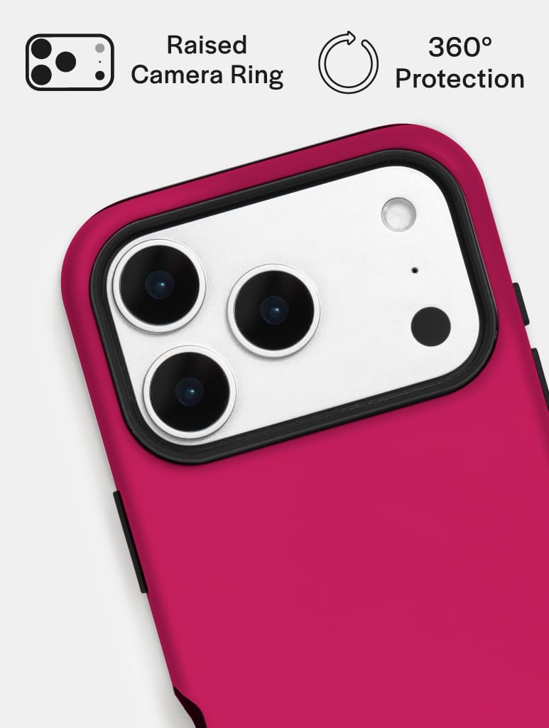 'I' Initial Burgundy Ultra Protective iPhone Case Phone Cases Skinnydip London