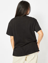 I Like A Lot Of Books T-Shirt In Black Tops & T-Shirts Skinnydip London