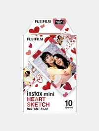 Instax Mini Heart Sketch Film Pack Photography Instax