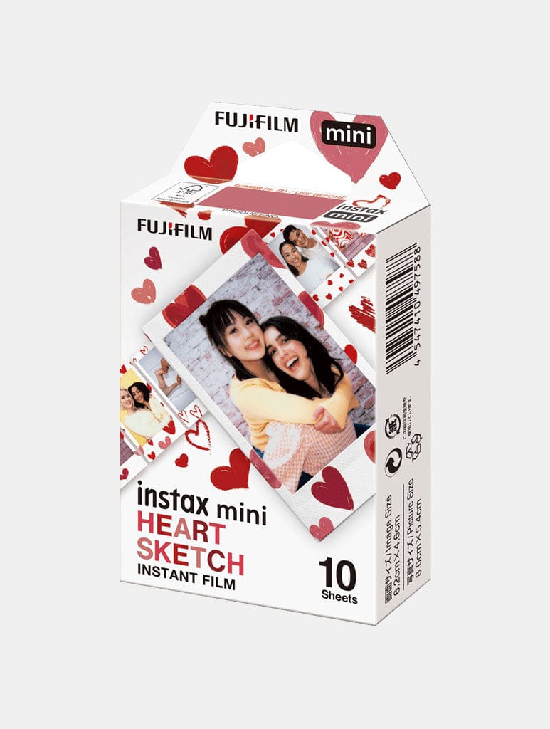 Instax Mini Heart Sketch Film Pack Photography Instax