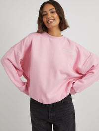 It Is What It Is Sweatshirt in Pink Hoodies & Sweatshirts Skinnydip London