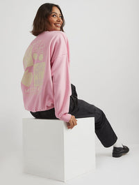 It Is What It Is Sweatshirt in Pink Hoodies & Sweatshirts Skinnydip London