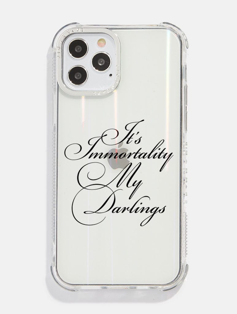 It's Immortality My Darlings Holo iPhone Case Phone Cases Skinnydip London