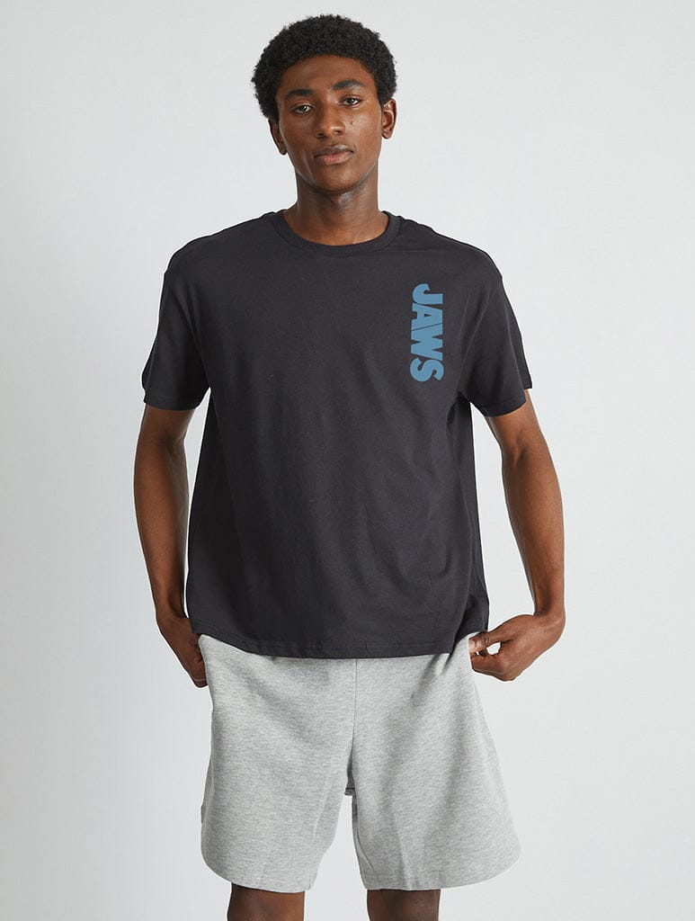 Jaws x Skinnydip No Swimming T-Shirt In Black Tops & T-Shirts Skinnydip London