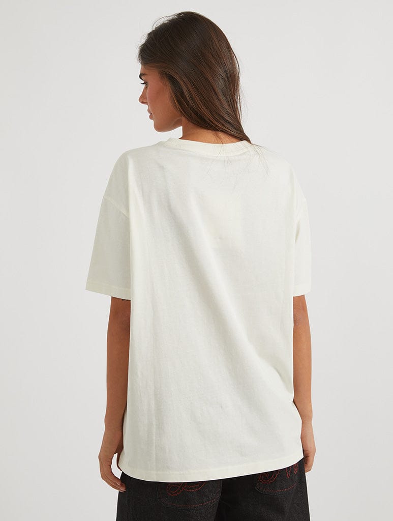 Jaws x Skinnydip Poster T-Shirt In White Tops & T-Shirts Skinnydip London