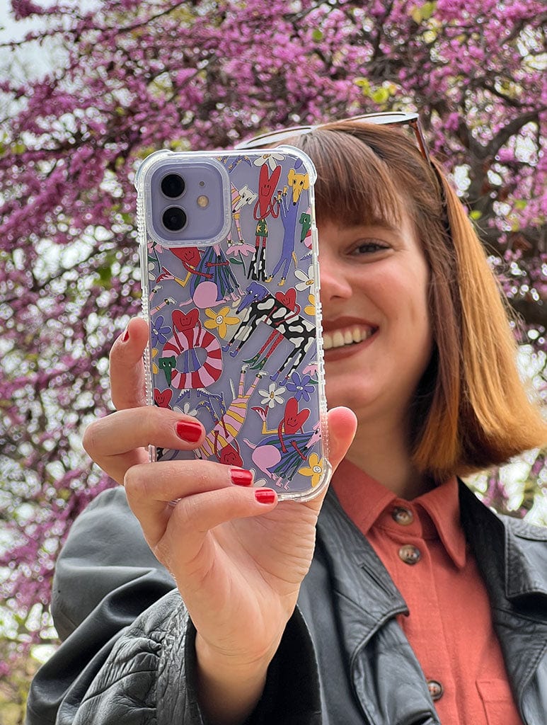 Juani Bengali x Skinnydip Dogs And Hearts Case Shock iPhone Case Phone Cases Skinnydip London