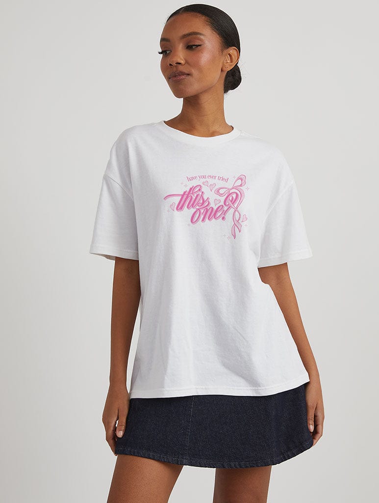 Juno T-Shirt In Ecru Tops & T-Shirts Skinnydip London