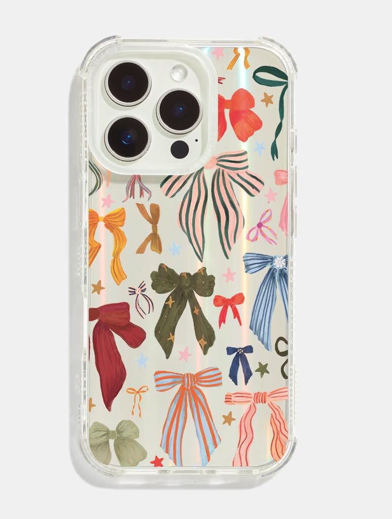 Kate Fox x Skinnydip Bows Holo Shock iPhone Case Phone Cases Skinnydip London