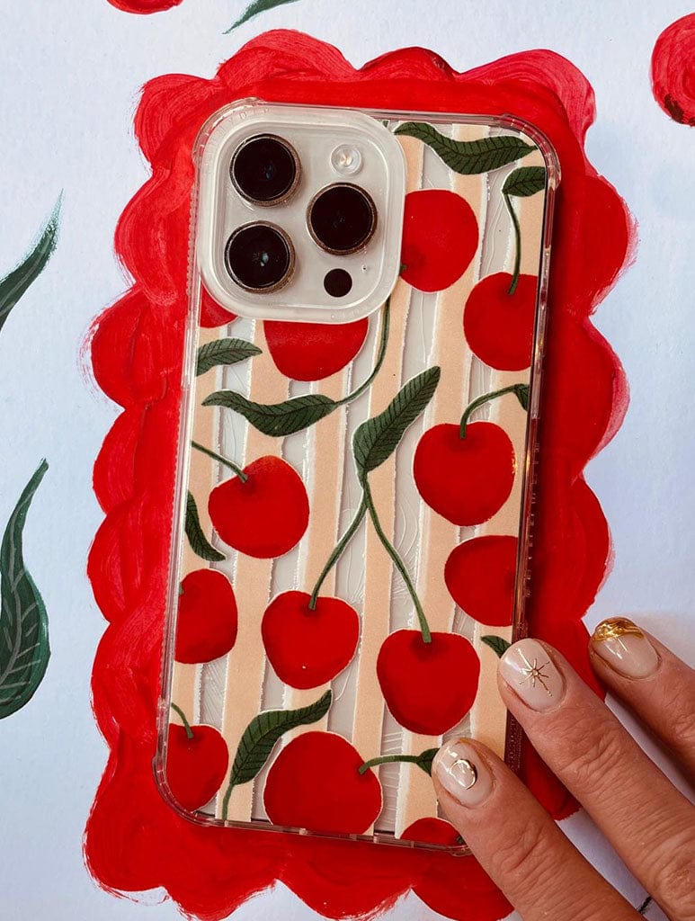 Kate Fox x Skinnydip Cherries Shock iPhone Case Phone Cases Skinnydip London