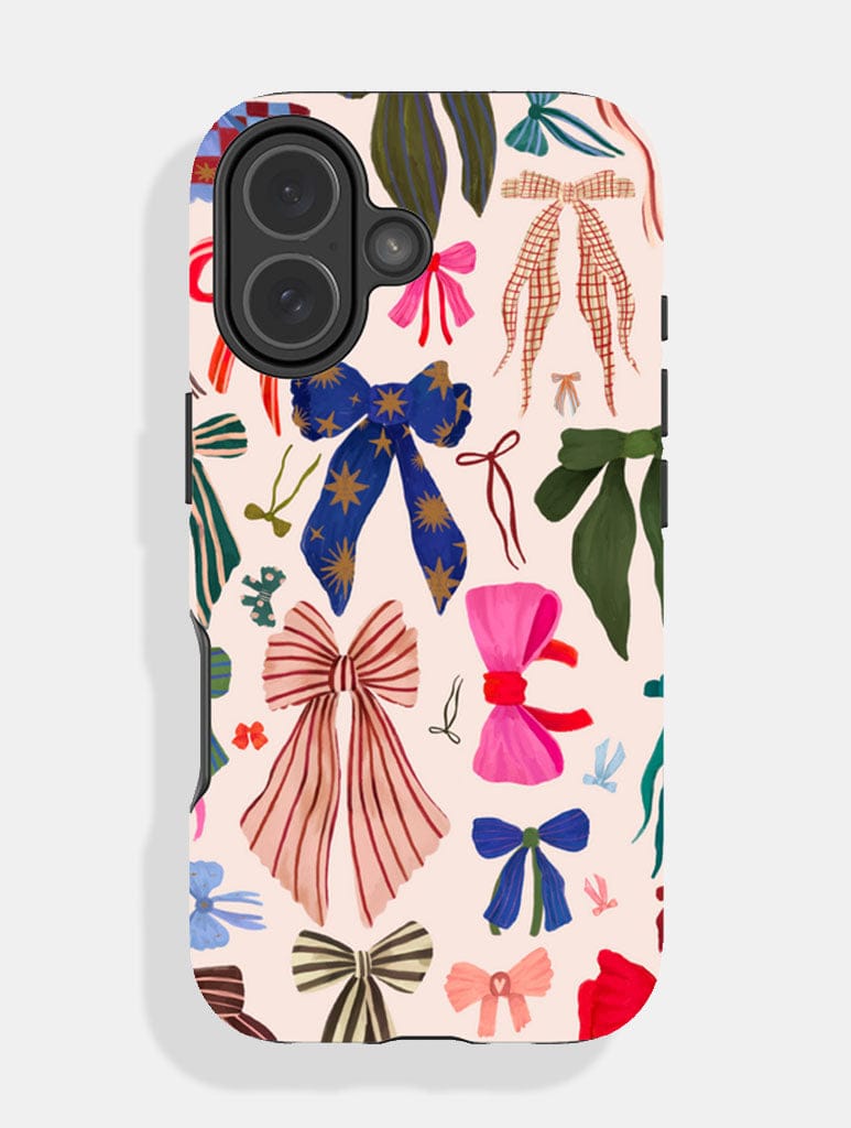 Kate Fox x Skinnydip Christmas Bows Ultra Protective iPhone Case Phone Cases Skinnydip London