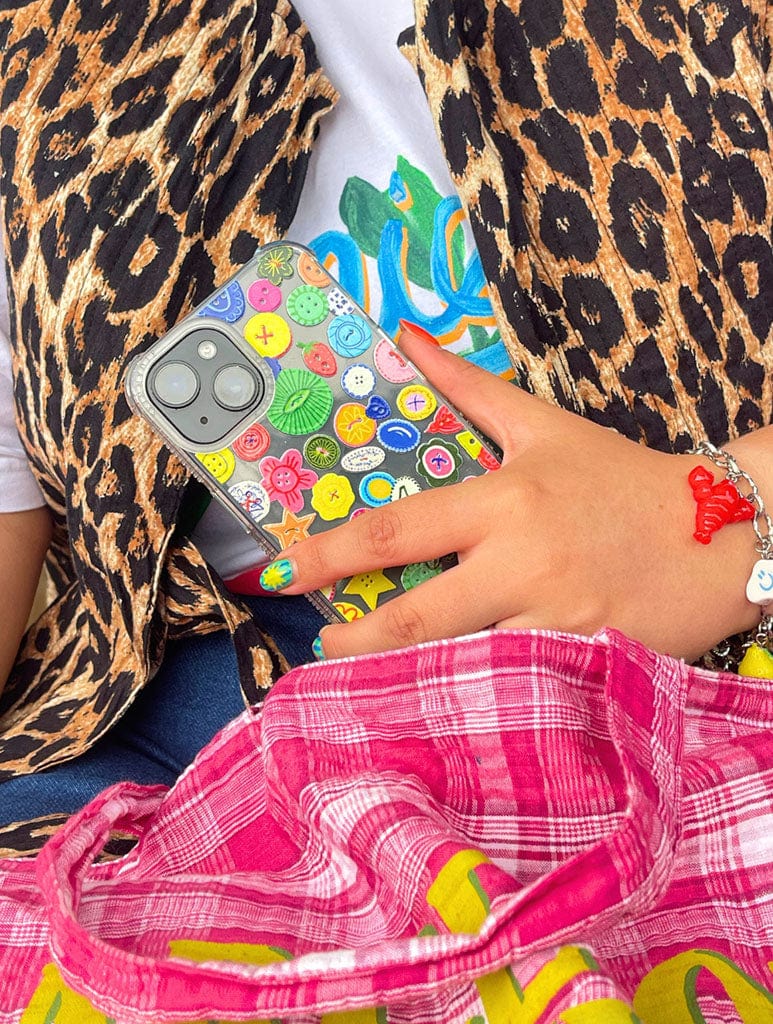 Kerrie Illustrates x Skinnydip Buttons Shock iPhone Case Phone Cases Skinnydip London