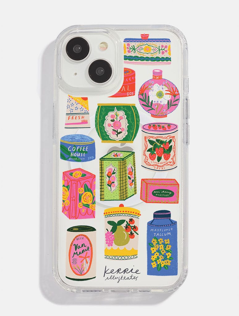 Kerrie Illustrates x Skinnydip Vintage Tins MagSafe iPhone Case Phone Cases Skinnydip London