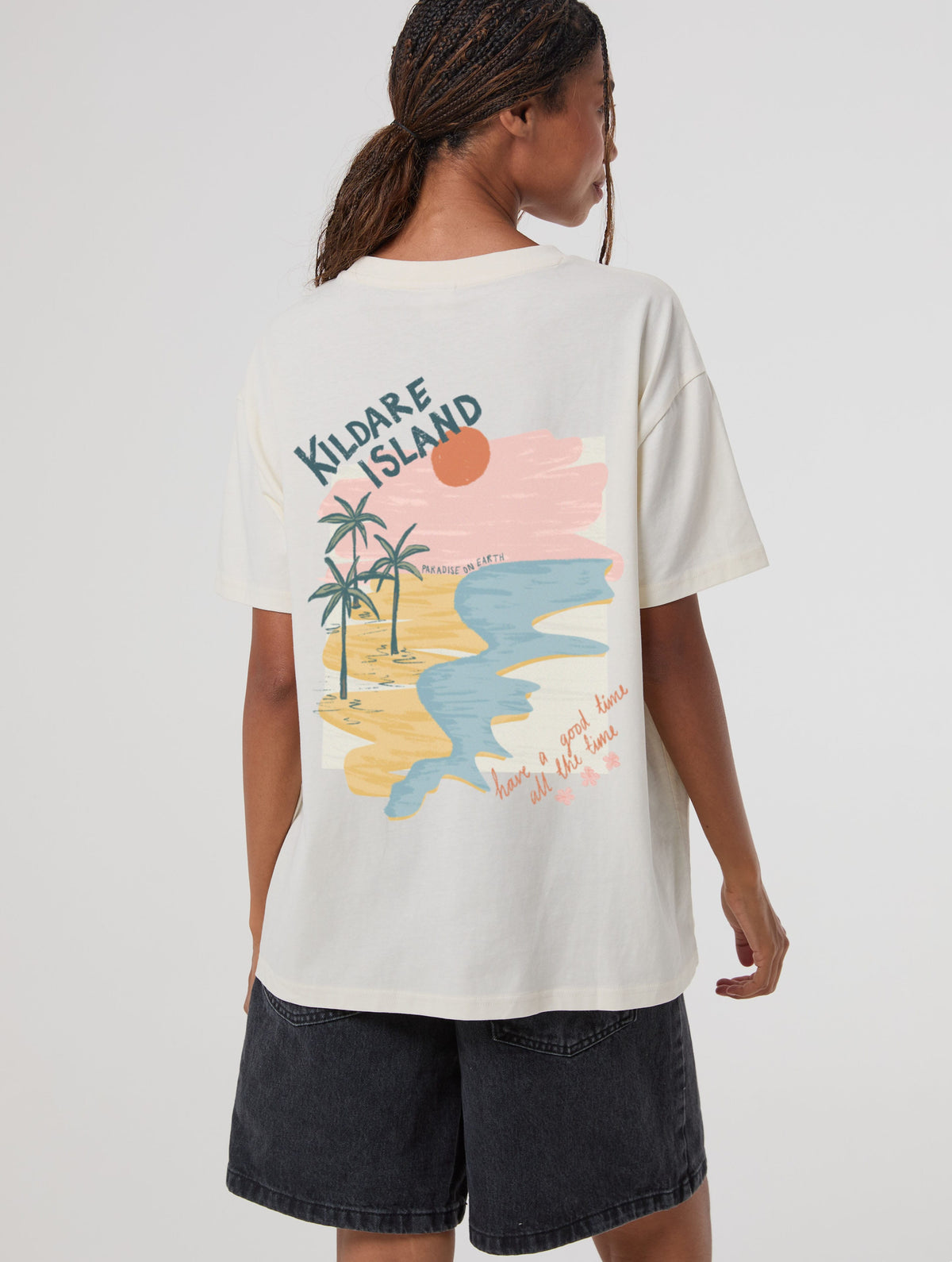 Kildare Island T-Shirt In White Tops & T-Shirts Skinnydip London