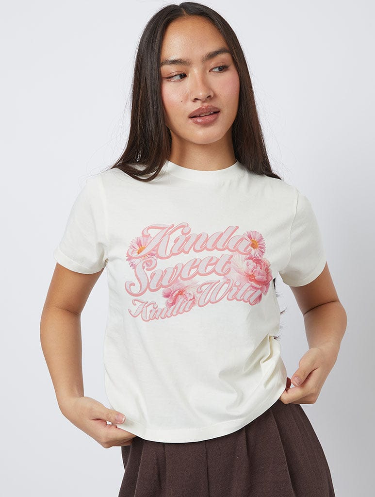 Kinda Sweet Kinda Wild Baby Tee Tops & T-Shirts Skinnydip London