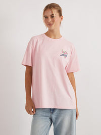 Kung Fu Panda x Skinnydip Cherry Blossom T-Shirt In Pink Tops & T-Shirts Skinnydip London