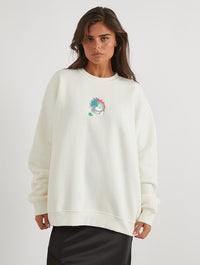 Kung Fu Panda x Skinnydip Dragon Warrior Sweatshirt In White Hoodies & Sweatshirts Skinnydip London