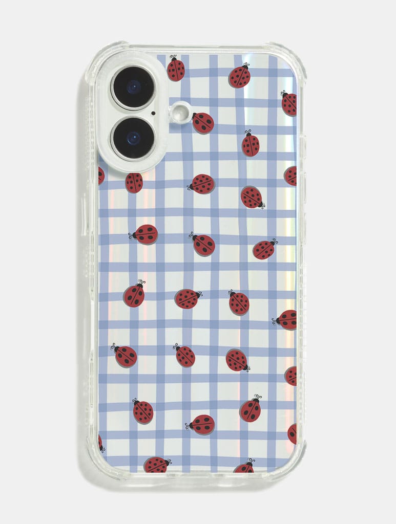Ladybird Gingham Repeat Shock iPhone Case Phone Cases Skinnydip London