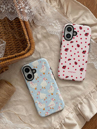 Ladybird Red and Pink Polka Dot Ultra Protective iPhone Case Phone Cases Skinnydip London