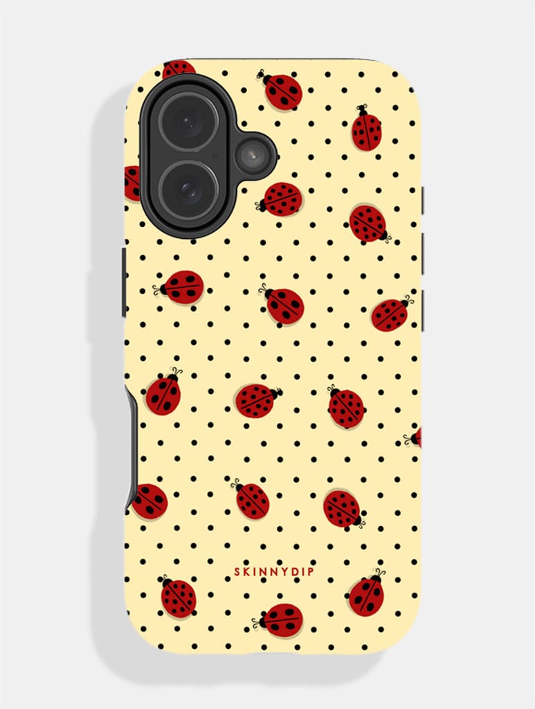Ladybird Yellow Polka Dot Ultra Protective iPhone Case Phone Cases Skinnydip London
